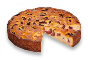 Purk Gourmet: Pflaumen Torte, gebacken